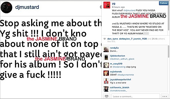 DJ Mustard-YG Instagram Beef-the jasmine brand