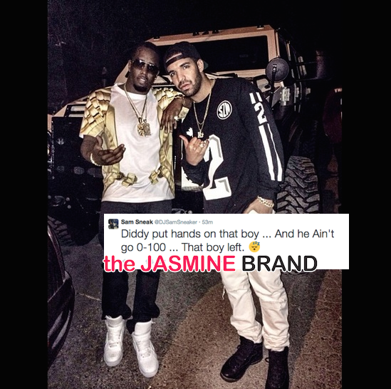 Diddy-Drake-Altercation Fight-LIV-the jasmine brand