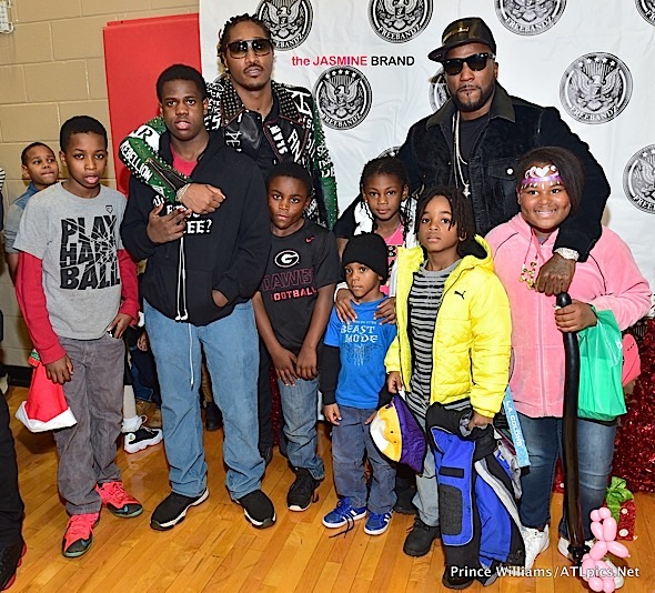 Rapper Future Hosts Charity Coat Drive + Jeezy Attends [Photos]