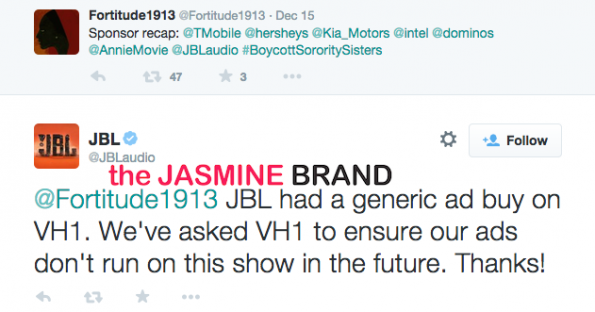 JBL Audio-Pulls Ads From VH1-the jasmine brand