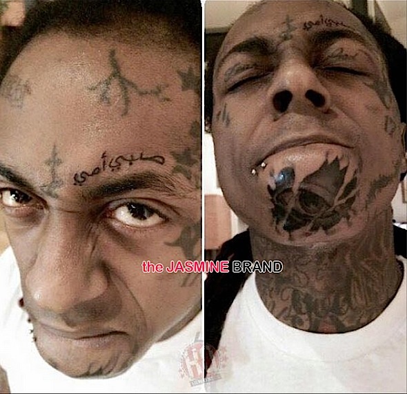 Lil Wayne New Face Tattoo-the jasmine brand