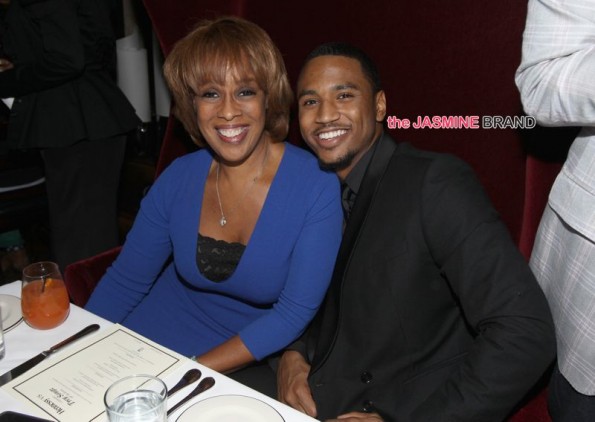 Trey Songz-Hosts 30th Birthday Dinner-Gayle King-the jasmine brand