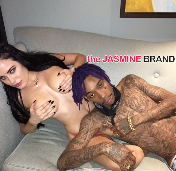[Stop & Stare] Wiz Khalifa Poses Provocatively With Topless Model