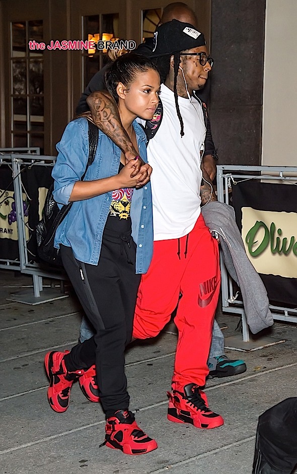 Lil Wayne and Christina Milian take a stroll on the streets of Philadelphia, PA