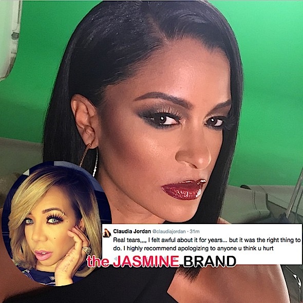 (UPDATE) Claudia Jordan Cries During Apology to Tameka ‘Tiny’ Harris: I felt awful about it for years! + Tiny Reacts & It’s Not Pretty