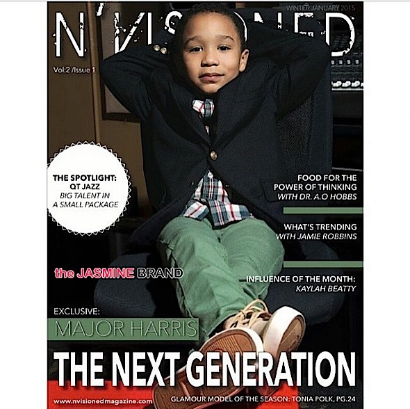 Kiddie Cuteness! Tiny Harris & T.I.’s Son Major Covers Nvisioned Mag