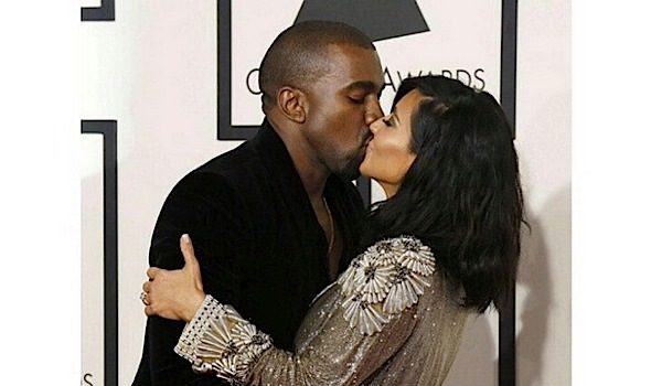 Married Folk Behavior: KimYe Kiss, Grab A** & Get Flirty On Grammy’s Red Carpet [Photos]