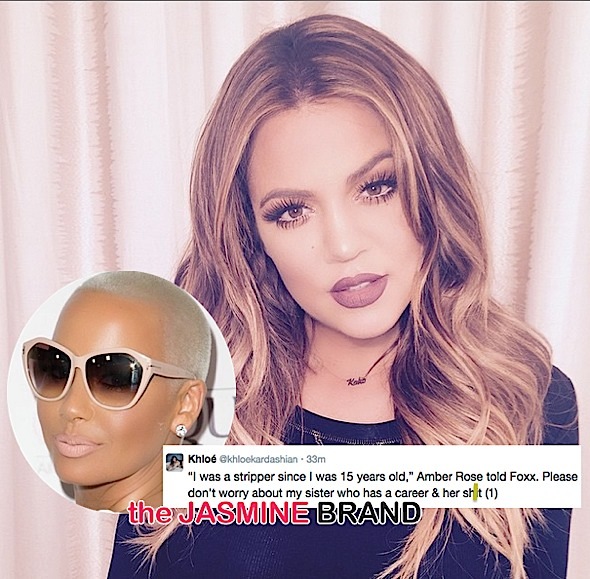 Khloe Kardashian & Amber Rose Hurl Twitter Insults: Whore, Stripper Labels Included
