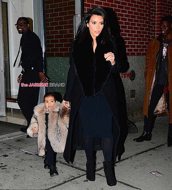 North West Rocks A Baby Fur, Kimora Lee Simmons' NYFW Baby Bump, Janet ...