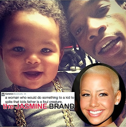 [Co-Parenting Conflict] Wiz Khalifa Hints Amber Rose Using Son Against Him