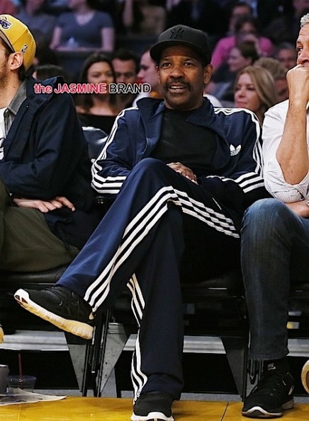 denzel washington-lakers game-the jasmine brand