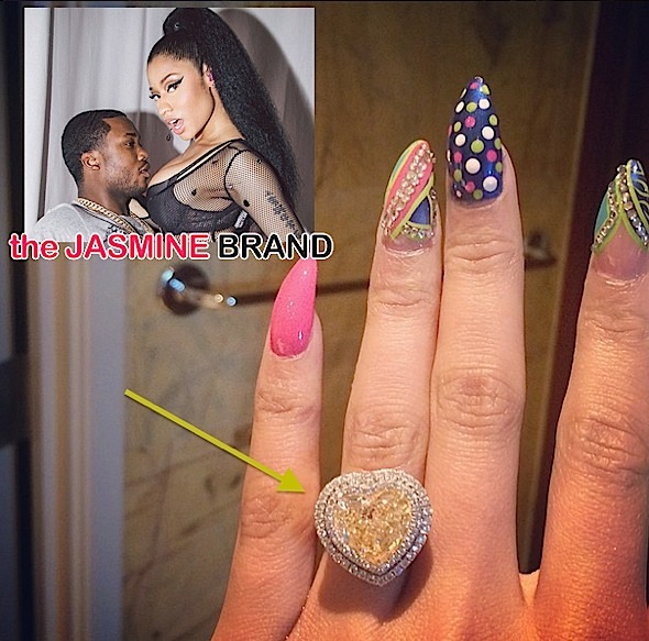 [UPDATE] Nicki Minaj Debuts Rumored Engagement Ring From Meek Mill??!! [Photos]