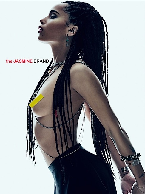 zoe kravtiz-flaunt magazine-topless-the jasmine brand