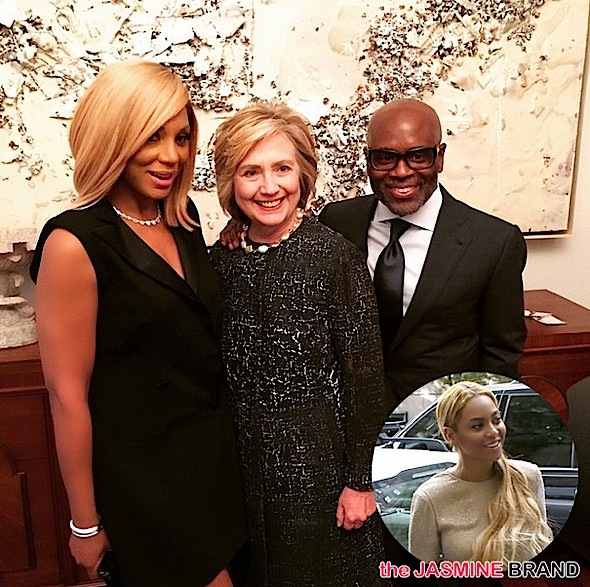 Beyonce & Tamar Braxton Attend Hillary Clinton’s NYC Fundraiser + Lil Kim Returns to Reality TV [Photos]