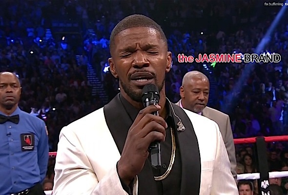 Jamie Foxx Performs National Anthem at Mayweather vs Pacquiao Fight [WATCH]