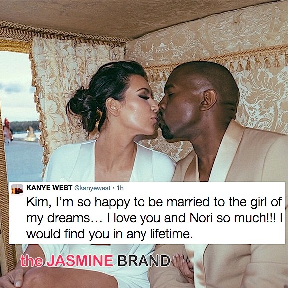 Kanye West Tweets His Love to Kim Kardashian, Celebrates 1 Year Wedding Anniversary