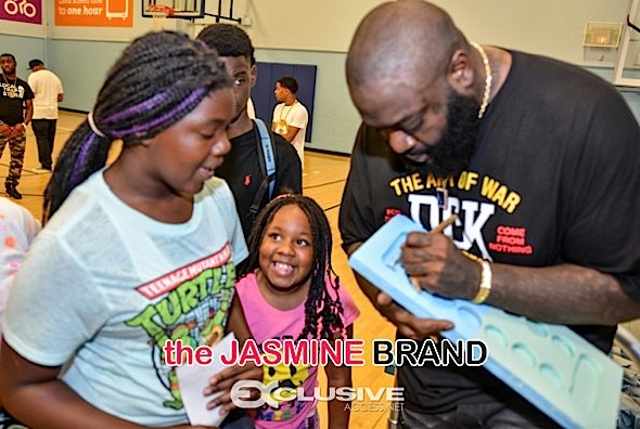 Rick Ross Visits The Harland Boys & Girls Club [Photos]