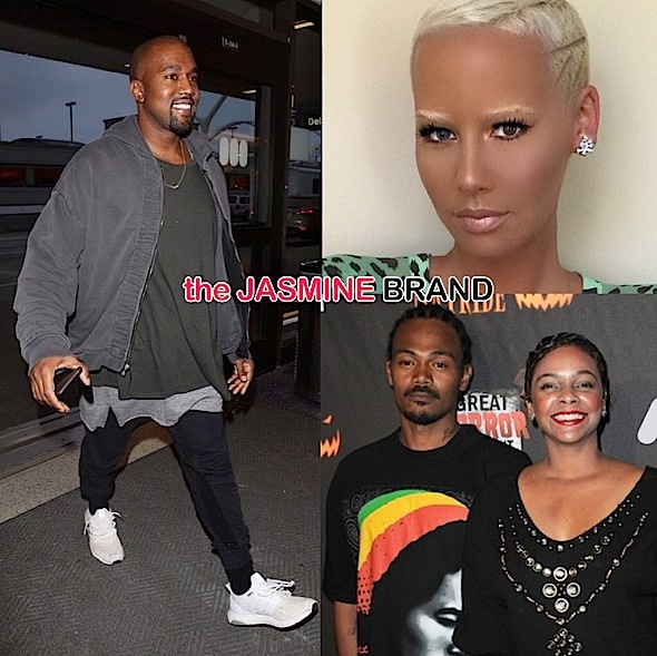 Awkward Much? Kanye West & Amber Rose Accidentally Pop Up At the Same Party + Lark Voorhies’ Husband Alleged Gang Member [VIDEO]