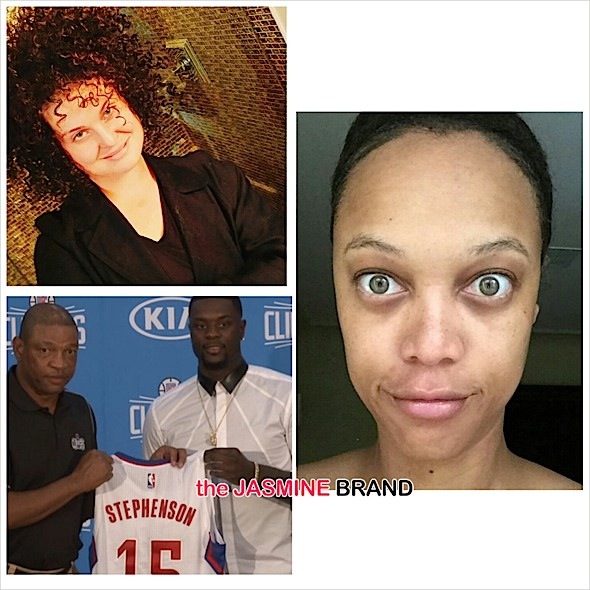 Tyra Banks Shares ‘Beat Free’ Face, Kelly Osbourne Channels Rachel Dolezal + Lance Stephenson Joins the Clippers [Photos]
