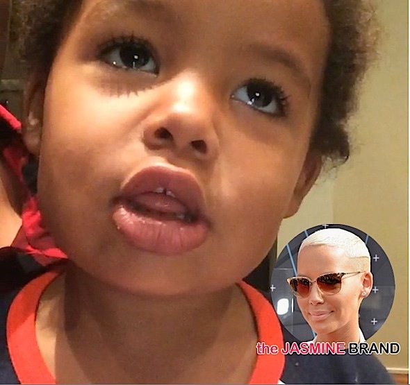 Amber Rose Defends Son’s Extensive Vocabulary: F**k off! [VIDEO]