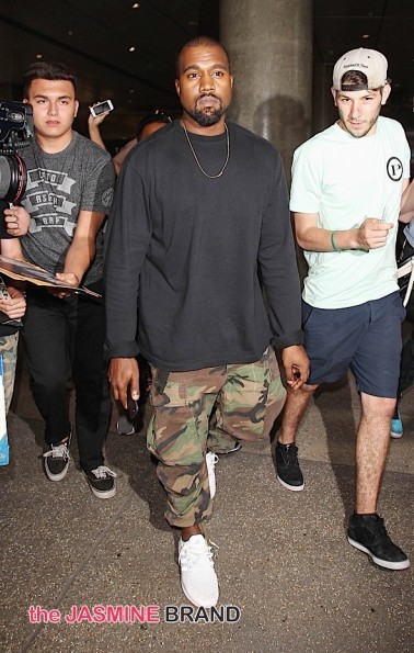 Kanye West Sighted at LAX Airport on July 1, 2015
