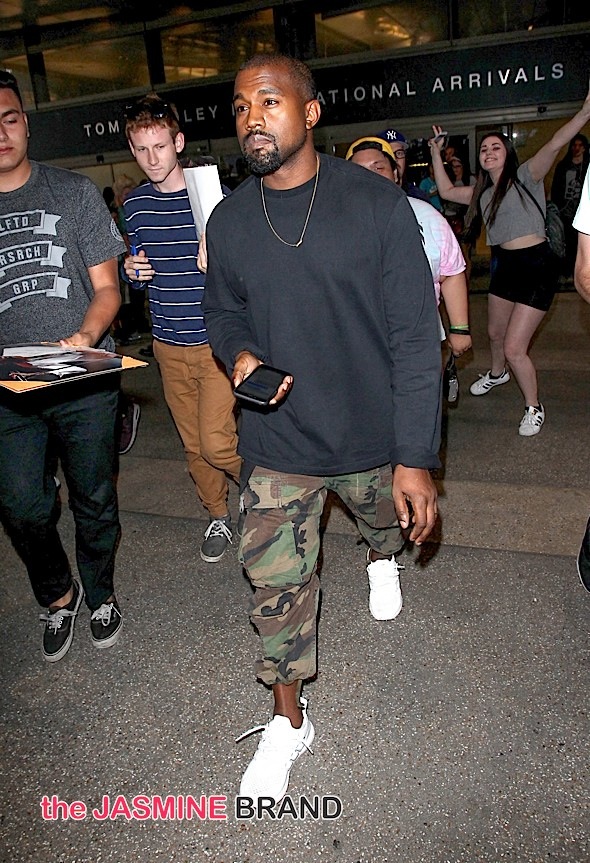 Kanye West Sighted at LAX Airport on July 1, 2015