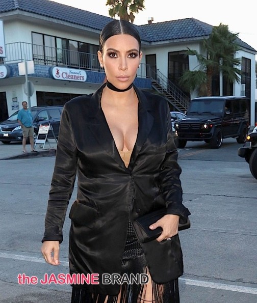 Kim Kardashian Sighted Arriving at Craig's in West Hollywood on July 13, 2015