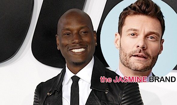 Tyrese Appeals to Ryan Seacrest For Radio Spins