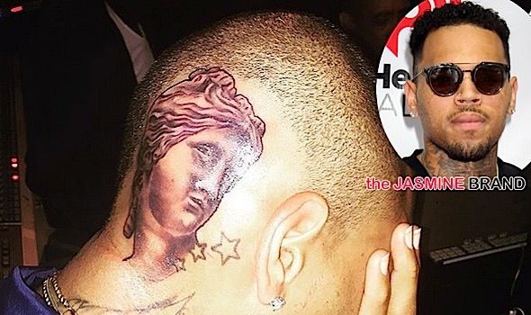 Chris Brown Debuts New Head Tattoo [Inked Out!]