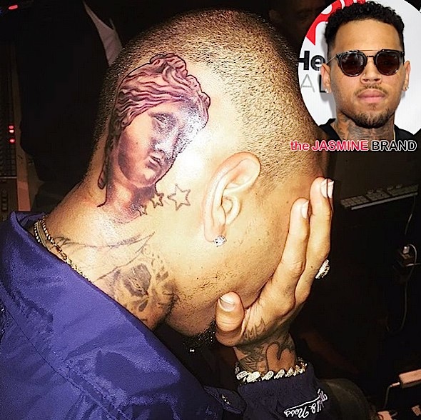 Chris Brown Debuts Head Tatt-the jasmine brand