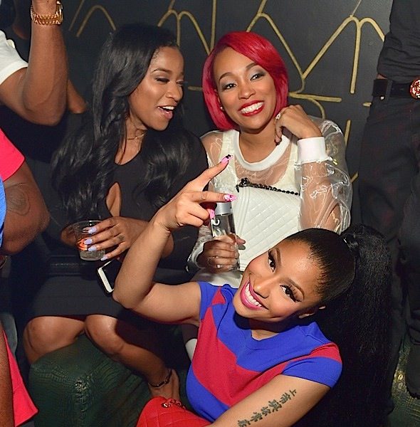 Nicki Minaj, Meek Mill, Dej Loaf, Monica, Toya Wright Party At XS Lounge [Photos]