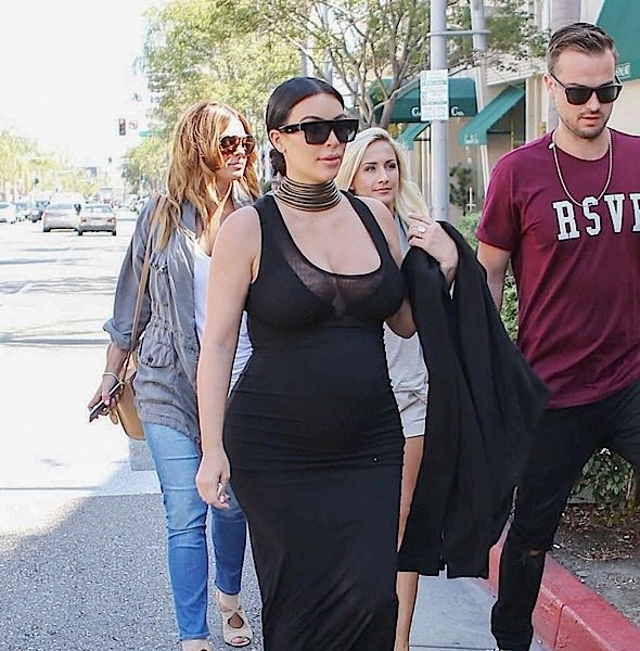 Baby On Board! A Very Pregnant Kim Kardashian Spotted in LA [Photos]