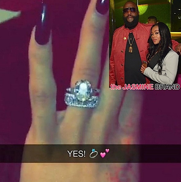 Rick Ross Allegedly Proposes to Girlfriend Lira Mercer, See Her New Bling! [Photos]