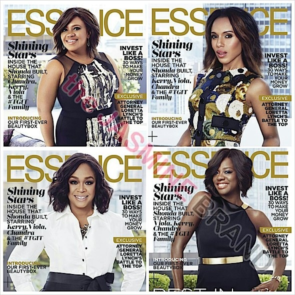 Shonda Rhimes, Kerry Washington, Viola Davis, Chandra Wilson +  Shondaland Shows Snag 6 Essence Covers!