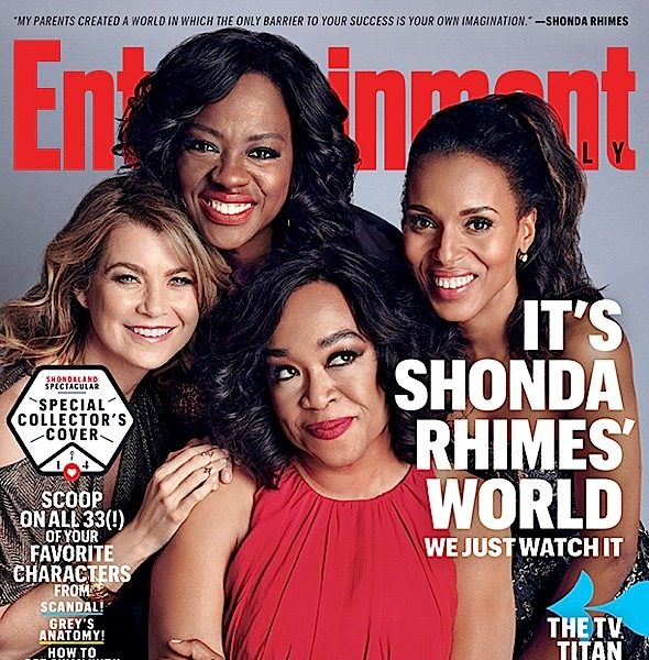 Shonda Rhimes & Her Leading Ladies On Working For A Female Showrunner, Colorism in Entertainment & Having Gladiator Parents + See Their Entertainment Weekly Covers!