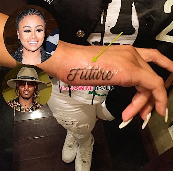 Inked Out For Love! Blac Chyna Debuts Future Tattoo [Photos]