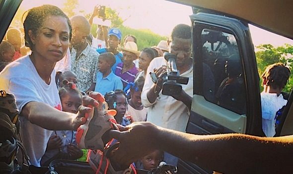 Reality Star Karlie Redd Gives Back to Haiti [Photos]