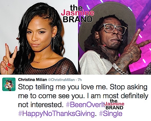 Lil Wayne Reunites With Ex-Fiancee + Christina Milian Slams Rapper On Twitter: Stop telling me you love me!