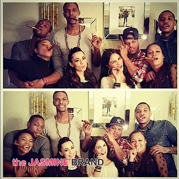 Cigars & Pumpkin Pie: NBA’s D.Wade, Carmelo Anthony, Chris Bosh & Wives Spend Thanksgiving Together