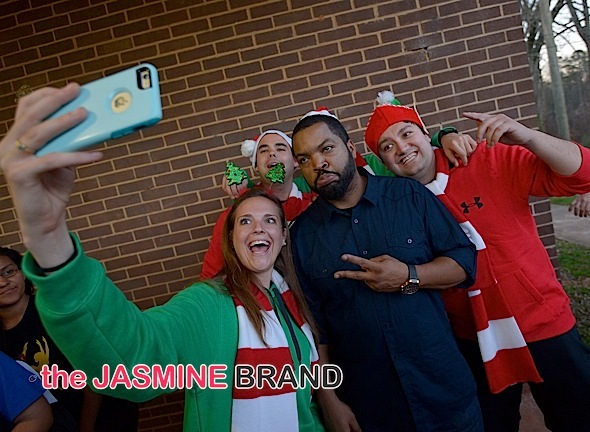 Ride Along 2 Stars Ice Cube, Kevin Hart And Carolina Panthers Quarterback Cam Newton Surprise Students At Local Charlotte High School For The Holidays