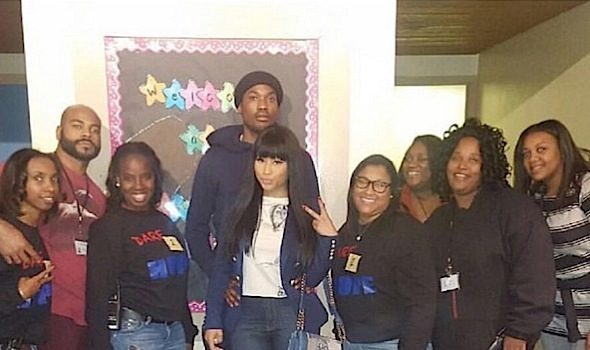 Nicki Minaj & Meek Mill Visit Philly Group Home [Photo]