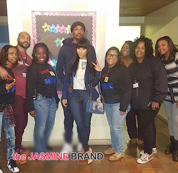 Nicki Minaj & Meek Mill Visit Philly Group Home [Photo]