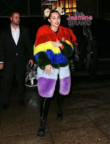 Miley Cyrus Sighted in New York City on December 2, 2015