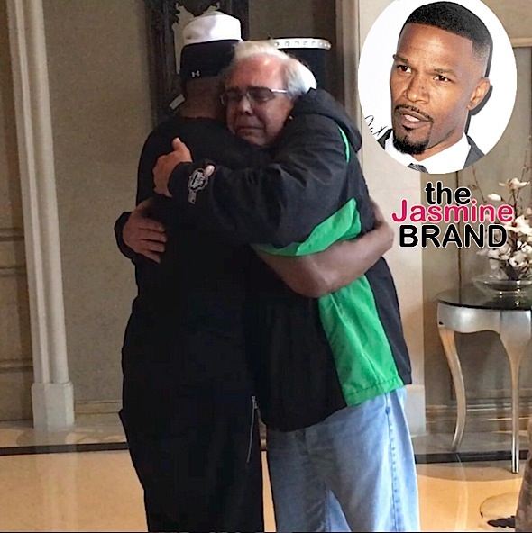 Jamie Foxx Meets Father of Son He Saved From Burning Car [Photo]