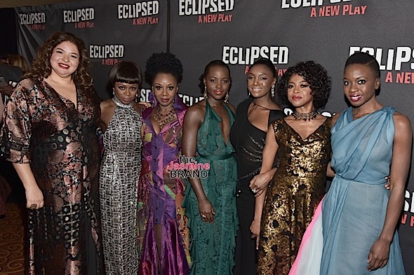 Eclipsed cast: Liesl Tommy, Zainab Jah, Akosua Busia, Lupita Nyong'o, Saycon Sengbloh, Pascale Armand and Danai Gurira