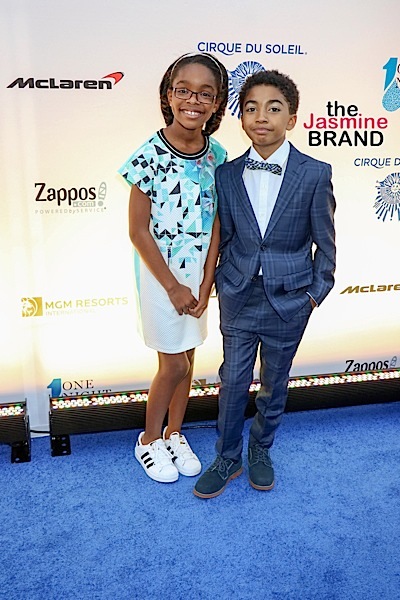 03/18/2016 - Marsai Martin, Miles Brown - 4th Annual "One Night for One Drop" Imagined by Cirque du Soleil - Arrivals - The Smith Center for the Performing Arts, 361 Symphony Park Avenue - Las Vegas, NV, USA - Keywords: Vertical, Raise, Performance, Social Issues, Theatrical Performance, Serious, Water, People, Person, Celebrity, Celebrities, Alertness, Portrait, Photography, Arts Culture and Entertainment, Arrival, Attending, Annual Event, Finance and Economy, Charity, "1 Night for 1 Drop", Nevada Orientation: Portrait Face Count: 1 - False - Photo Credit: PRN / PRPhotos.com - Contact (1-866-551-7827) - Portrait Face Count: 1