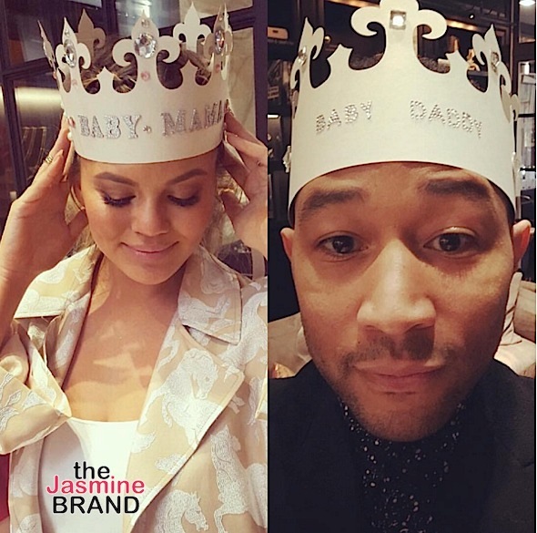 Chrissy Teigen & John Legend Celebrate Baby Shower [Photos]