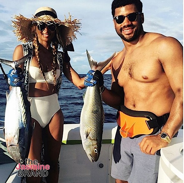 Gone Fishing! Ciara & Boyfriend Russell Wilson Share Vacay Chronicles [Photos]