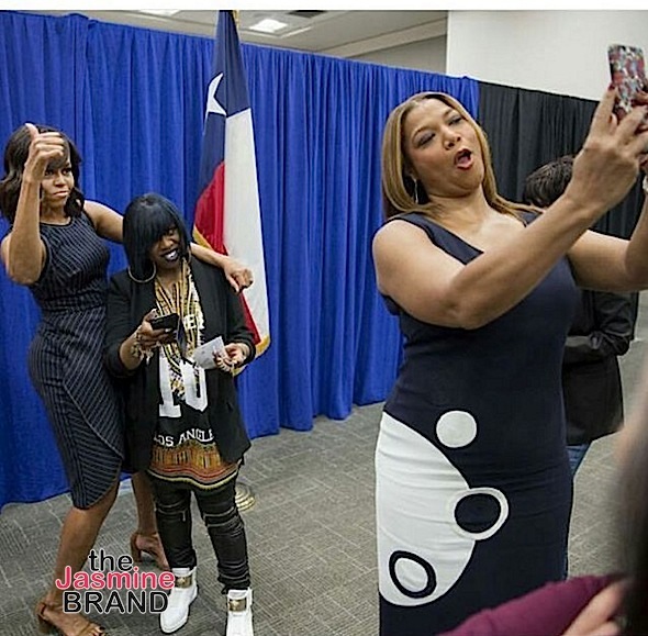michelle obama-missy elliott-queen latifah selfie-the jasmine brand