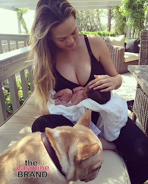 Chrissy Teigen Debuts Newborn Daughter, Lulu [Photos]